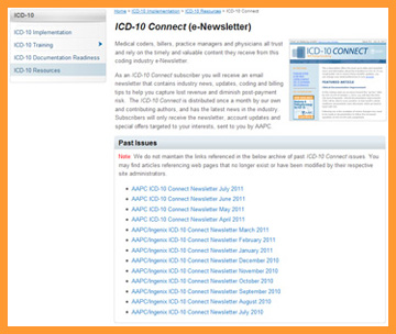 ICD-10 Implementation Tracker